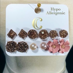 Charming Charlie Antique Style Earrings Rose Gold